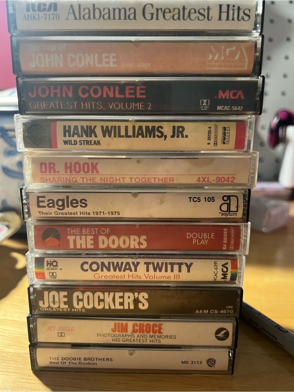 Vintage Cassette Tape Collection - Assorted Artists (Multi-Color)